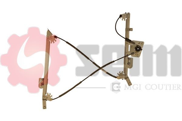 SEIM 901296 Window regulator Right Front, Operating Mode: Electric, without electric motor