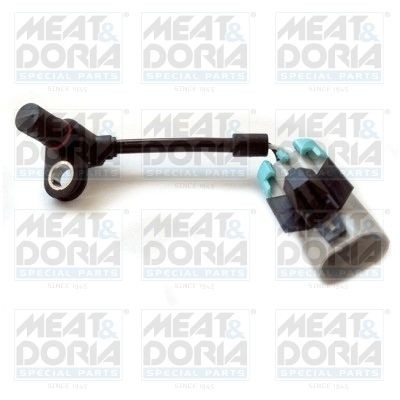 MEAT & DORIA Front Axle Right, Front Axle Left, 2-pin connector, 122mm, oval Number of pins: 2-pin connector Sensor, wheel speed 90325 buy