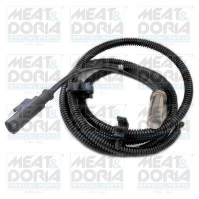 MEAT & DORIA Rear Axle Right, Rear Axle Left, 2-pin connector, 1850mm, 1980mm, 57mm, oval Total Length: 1980mm, Number of pins: 2-pin connector Sensor, wheel speed 90612 buy