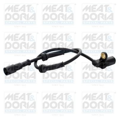 MEAT & DORIA 90664 ABS sensor Rear Axle Left, Inductive Sensor, 2-pin connector, 420mm, round