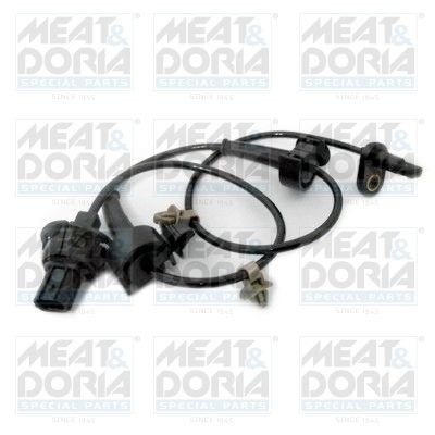 MEAT & DORIA 90691 ABS sensor Front Axle Right, Active sensor, 2-pin connector, 685mm, 760mm, 27mm, rectangular