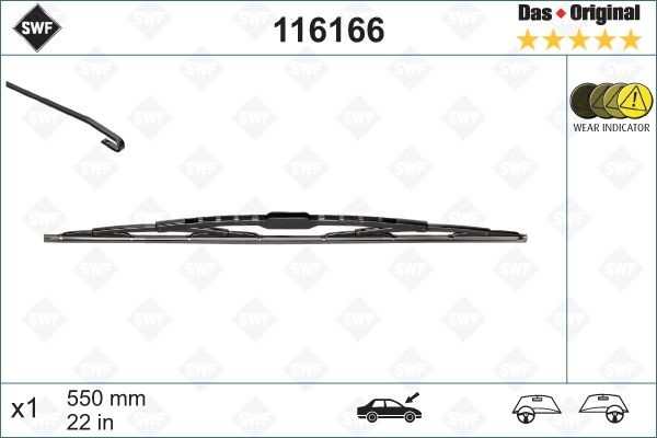 116166 SWF Wiper blade - buy online