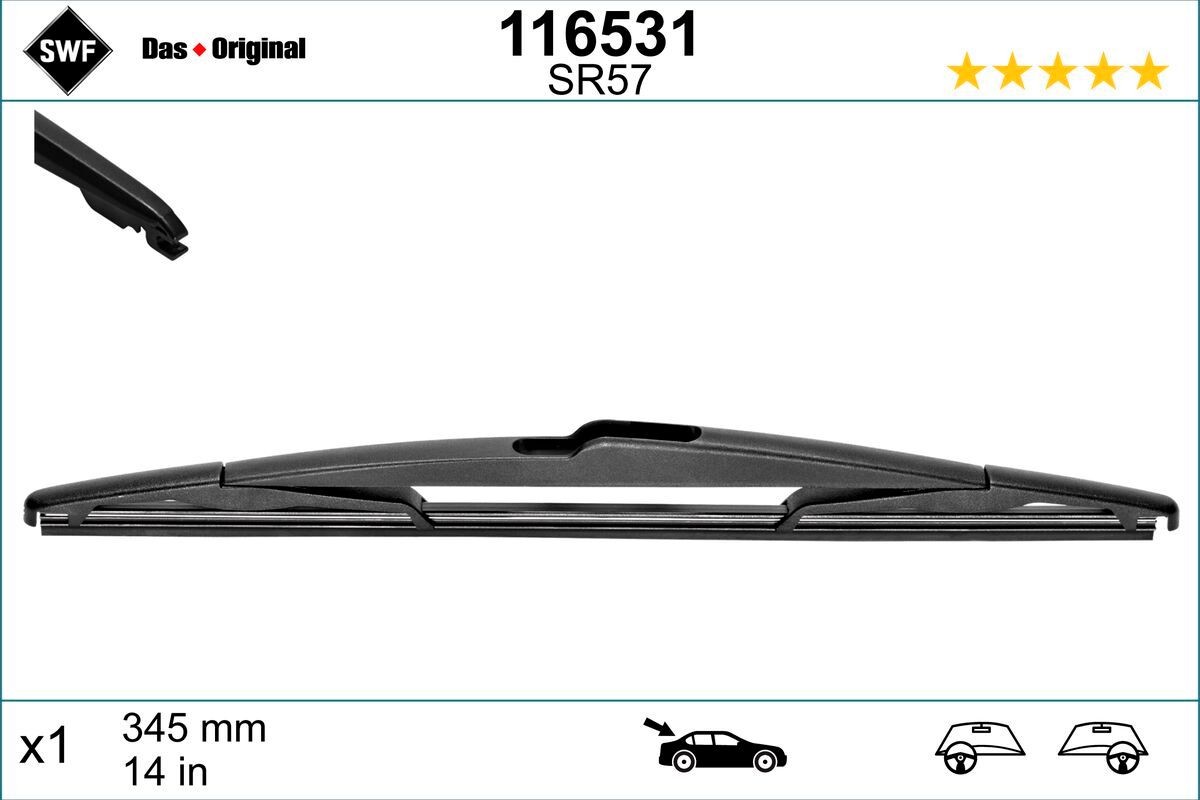 Mazda MX Window wipers 1048827 SWF 116531 online buy
