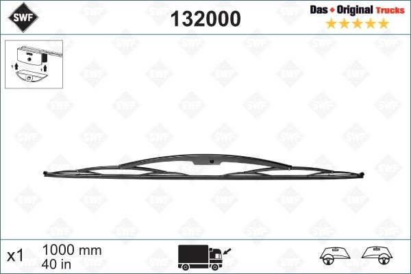 Mercedes-Benz Klaasipuhastus autovaruosad - Klaasipuhastaja kumm SWF 132000