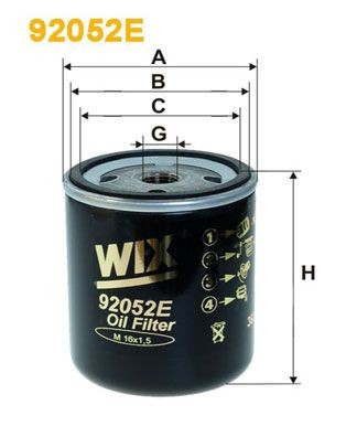 WIX FILTERS 92052E Hydraulic Filter, automatic transmission with overpressure valve