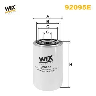 WIX FILTERS 92095E Oil filter 15208LA40B