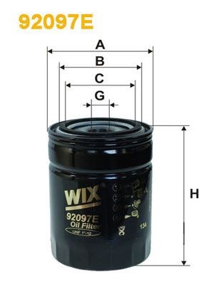WIX FILTERS 92097E Oil filter 6158 4009
