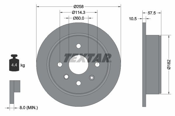 Suzuki SAMURAI Brake discs 10503042 TEXTAR 92163003 online buy