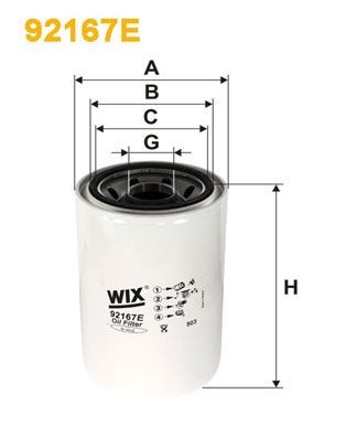 WIX FILTERS 92167E Ölfilter für DAF 75 CF LKW in Original Qualität