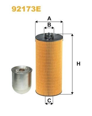 WIX FILTERS 92173E Oil filter 541 184 05 25