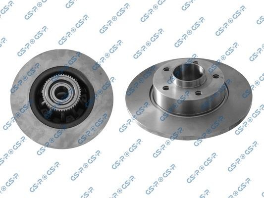 GSP 9235025 Brake disc Rear Axle Left, Rear Axle Right, 279,8x12mm, 5, solid