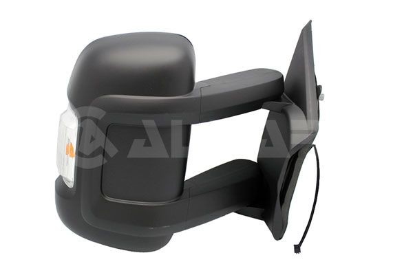 ALKAR 9252922 Wing mirror Right, Electric, Heatable, with wide angle mirror, Long mirror arm, Convex, for left-hand drive vehicles