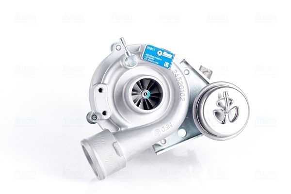 Turbocharger NISSENS Exhaust Turbocharger, Oil-cooled, Water-cooled, Pneumatic, with gaskets/seals, Aluminium - 93021
