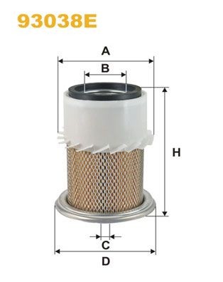 WIX FILTERS 214mm, 162mm, Filter Insert Height: 214mm Engine air filter 93038E buy