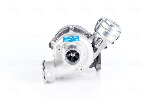 NISSENS 93043 Turbocharger Exhaust Turbocharger, Oil-cooled, Pneumatic, with gaskets/seals, Aluminium
