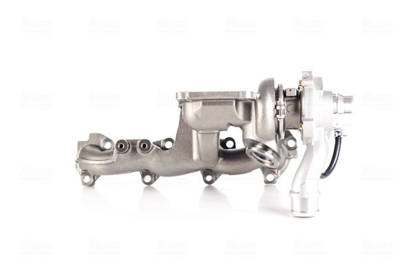 NISSENS 93077 Turbo Exhaust Turbocharger, Oil-cooled, Pneumatic, with gaskets/seals, Aluminium