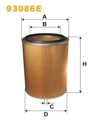 WIX FILTERS 93086E Air filter 5010 064 371