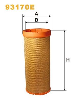 WIX FILTERS 93170E Air filter 20732728