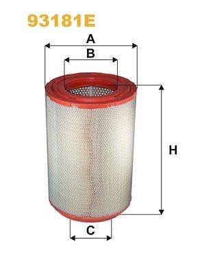 WIX FILTERS 465mm, 309mm, Filter Insert Height: 465mm Engine air filter 93181E buy