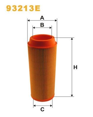 WIX FILTERS 320mm, 123mm, Filter Insert Height: 320mm Engine air filter 93213E buy