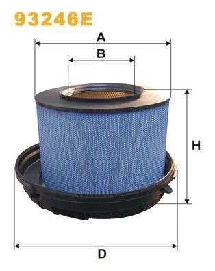 WIX FILTERS 93246E Air filter 004 094 85 04