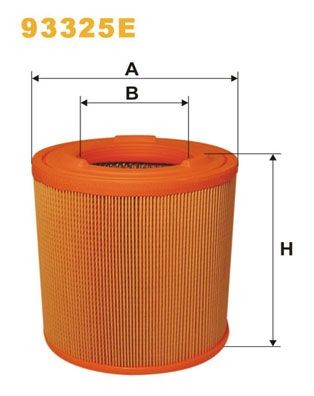 WIX FILTERS 184mm, 174mm, Filter Insert Height: 184mm Engine air filter 93325E buy
