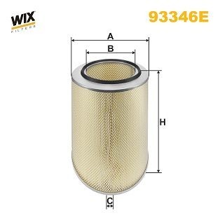 WIX FILTERS 93346E Air filter 471mm, 305mm, Filter Insert