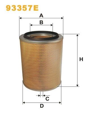 WIX FILTERS 93357E Air filter 291 2007