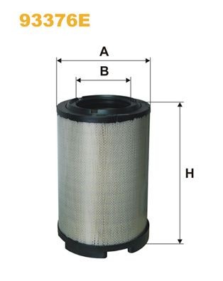 WIX FILTERS 446mm, 298mm, Filter Insert Height: 446mm Engine air filter 93376E buy