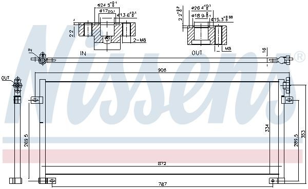NISSENS 940493 Klimakondensator für RENAULT TRUCKS T-Serie LKW in Original Qualität