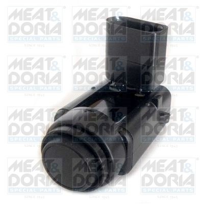 MEAT & DORIA 94554 Parking sensor Rear, black, Ultrasonic Sensor