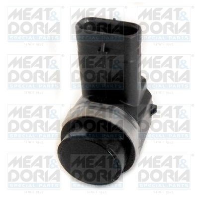 MEAT & DORIA 94575 Parking sensor Front, Rear, black, Ultrasonic Sensor