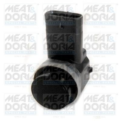MEAT & DORIA 94582 Parking sensor Front, Rear, black, Ultrasonic Sensor