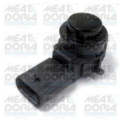 MEAT & DORIA 94606 Parking sensor Rear, black, Ultrasonic Sensor