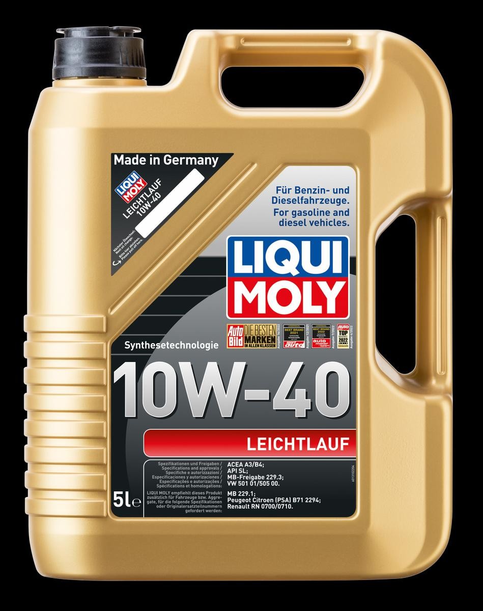Automobile oil LIQUI MOLY 10W-40, 5l longlife 9502