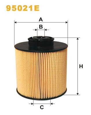 WIX FILTERS Filter Insert Height: 103,5mm Inline fuel filter 95021E buy
