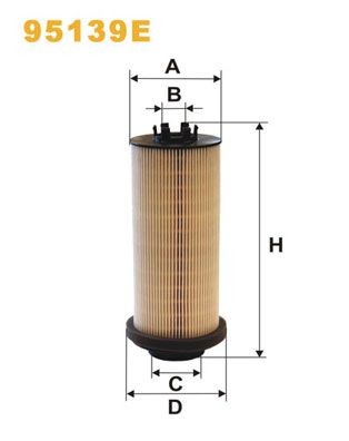 WIX FILTERS Filter Insert Height: 250mm Inline fuel filter 95139E buy