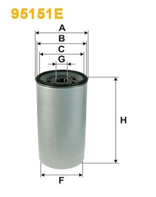 WIX FILTERS Spin-on Filter Height: 216,5mm Inline fuel filter 95151E buy