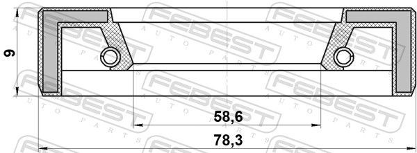 95FAY60780909X Seal, drive shaft FEBEST 95FAY-60780909X review and test