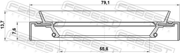 95HDS57790814X Seal, wheel hub FEBEST 95HDS-57790814X review and test
