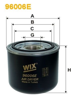 WIX FILTERS 96006E Air Dryer, compressed-air system 1391510