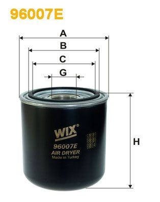 WIX FILTERS 96007E Lufttrockner, Druckluftanlage für DAF XF 105 LKW in Original Qualität
