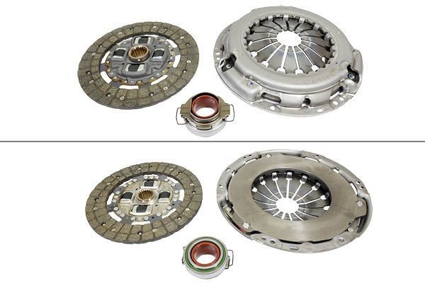 KAWE 962242 Clutch kit with clutch pressure plate, with clutch disc, with clutch release bearing, D 225