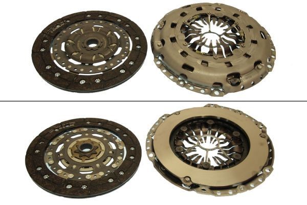 KAWE for engines with dual-mass flywheel, with clutch pressure plate, with clutch disc, with automatic adjustment, 240mm Ø: 240mm Clutch replacement kit 962586 buy