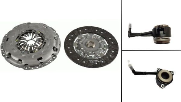 KAWE with clutch pressure plate, with central slave cylinder, with clutch disc, with automatic adjustment, 240mm Ø: 240mm Clutch replacement kit 962807CSC buy
