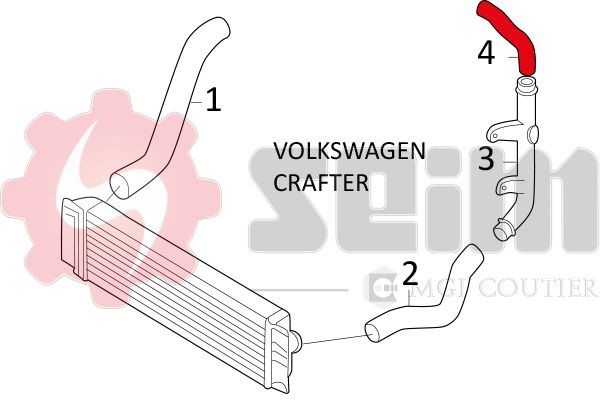 SEIM Turbocharger Hose 981638 for VW CRAFTER