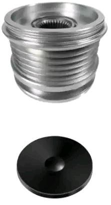HELLA Width: 42,1mm, with cap Alternator Freewheel Clutch 9XU 358 039-201 buy