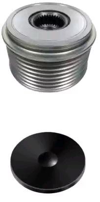Alternator pulley HELLA Width: 35,8mm, with cap - 9XU 358 039-221