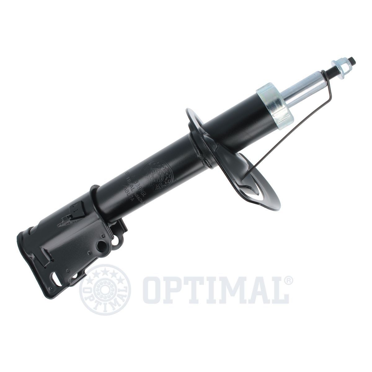 OPTIMAL A-3388GL Shock absorber Front Axle Left, Gas Pressure, Twin-Tube, Suspension Strut, Bottom eye, Top pin
