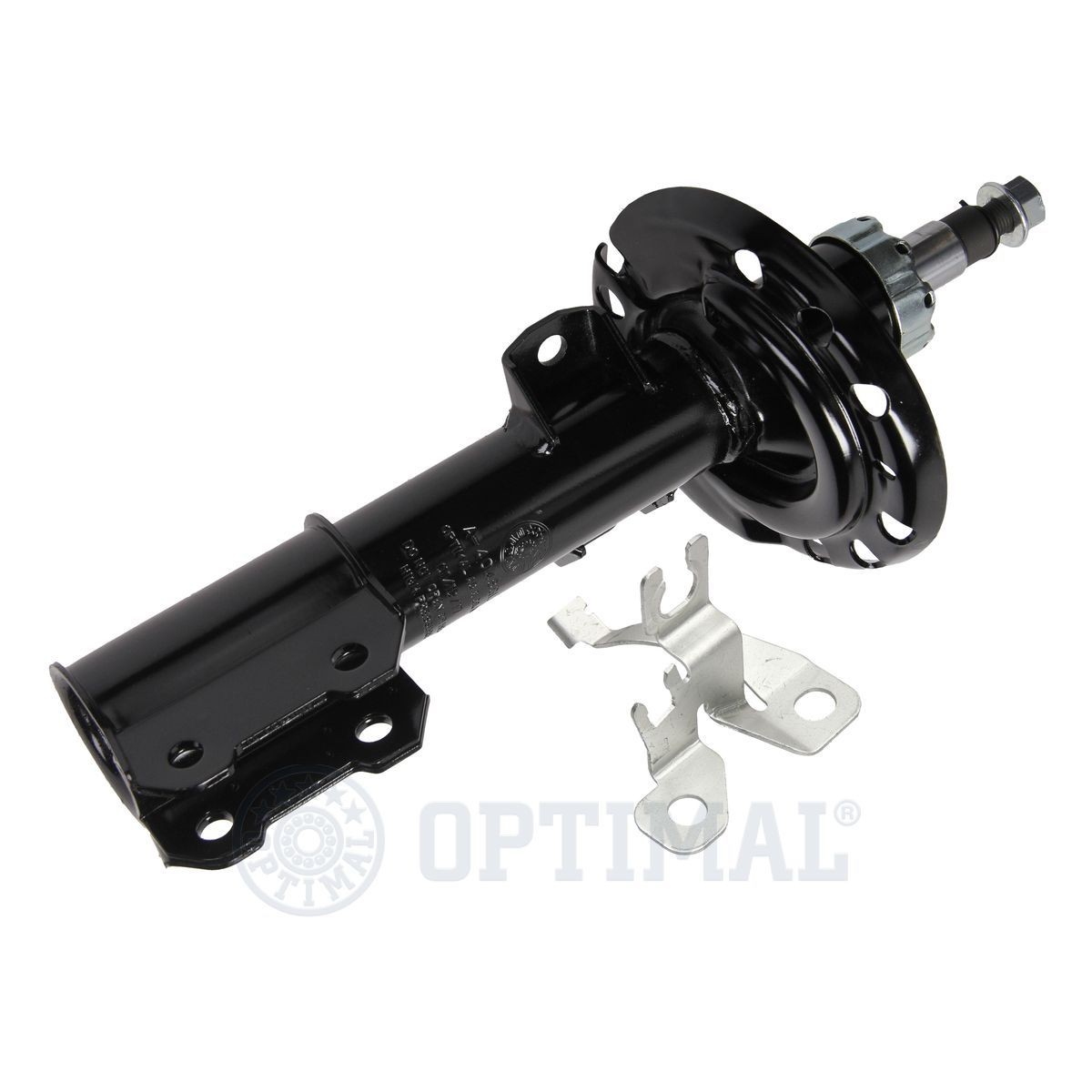 OPTIMAL A-4048GL Shock absorber Front Axle Left, Gas Pressure, Twin-Tube, Suspension Strut, Top pin, Bottom Clamp, M14x1,5
